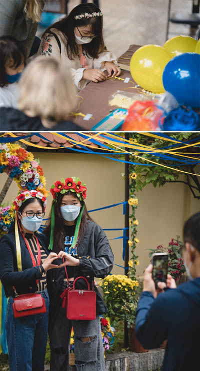 지난 3월 5일 주베트남 우크라이나 대사관에서 개최된 평화기원 바자회 모습 / 주베트남 우크라이나 대사관 페이스북 갈무리