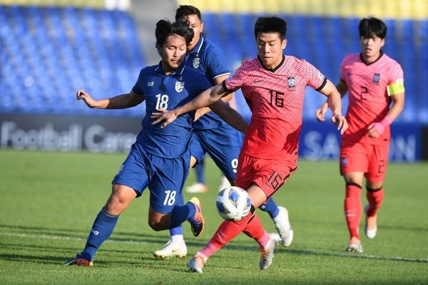 대한한국 U-23 축구대표팀, 태국 U-23 축구대표팀 상대로 1-0 기록 / 출처=베트남플러스