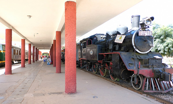 한 때 탑짬-달랏 철도 노선을 운행하던 기차가 달랏의 관광 명소로 사용되고 있다. / 출처=VN익스프레스