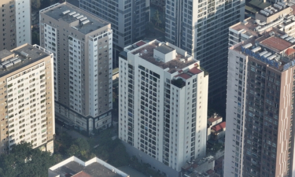 Apartment buildings in Hanoi. Photo by (사진=VnExpress/Ngoc Thanh)