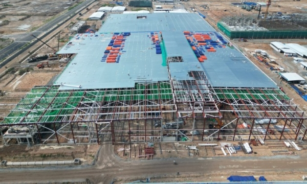 베트남 남부 빈즈엉성 레고공장 건설 현장. 빈즈엉성 레고공장은 레고의 여섯번째 해외공장이자 아시아 두번째 공장으로, 특히 탄소중립 프로그램에 따라 건립되는 최초의 공장이다. (사진=레고베트남)