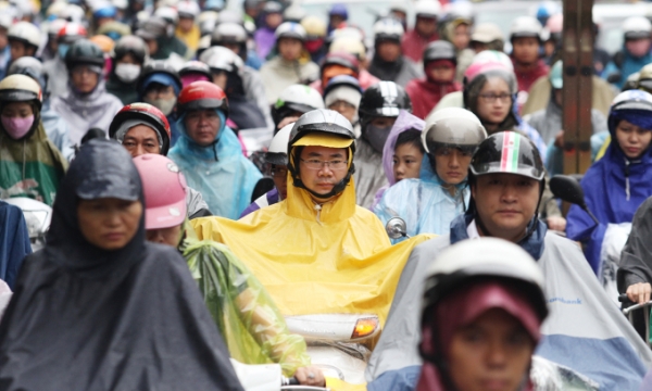 하노이에서 만난 오토바이 운전자들. 사진 제공: VnExpress/Ngoc Thanh