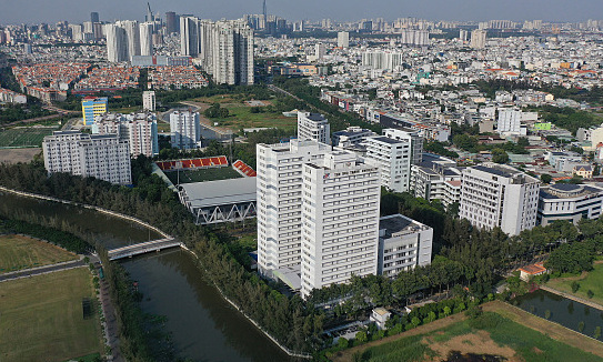 Properties in HCMC's southern area. Photo by VnExpress/Quynh Tran