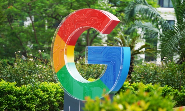 A Google logo at an event in Vietnam, July 2024. Photo by VnExpress/Luu Quy