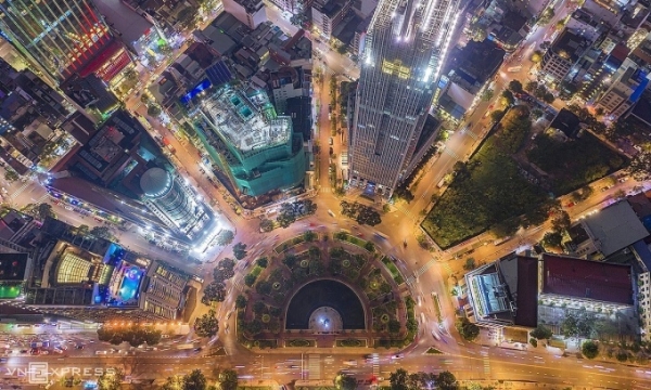 Me Linh Square in downtown HCMC, May 2020. Photo by Tran Ngoc Dung