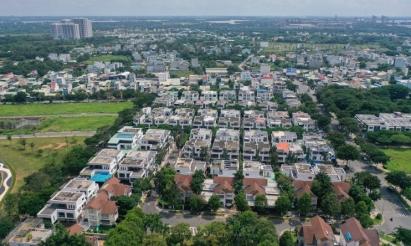 Properties in Thu Duc City in the eastern part of HCMC, October 2024. Photo by VnExpress/Quynh Tran