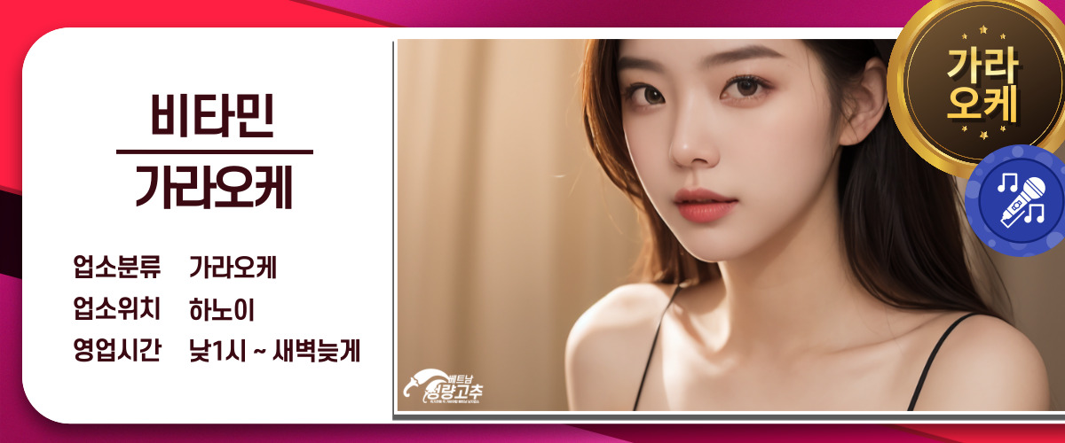 하노이 비타민 가라오케 코스 안내