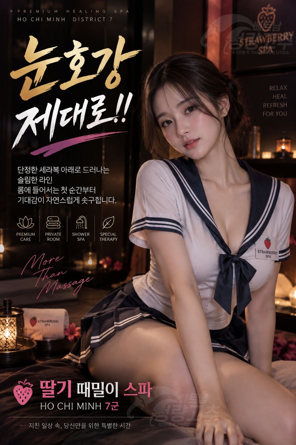 호치민 딸기 남성전용 때밀이 마사지 관련 공식 미디어 사진 1